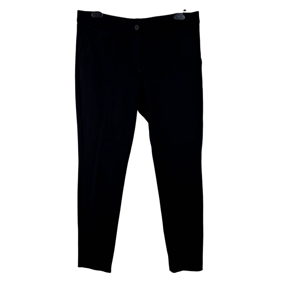 Mason's New York Slim Pants Black Ponte Knit IT 48/ US 12 Midrise 29.5" inseam